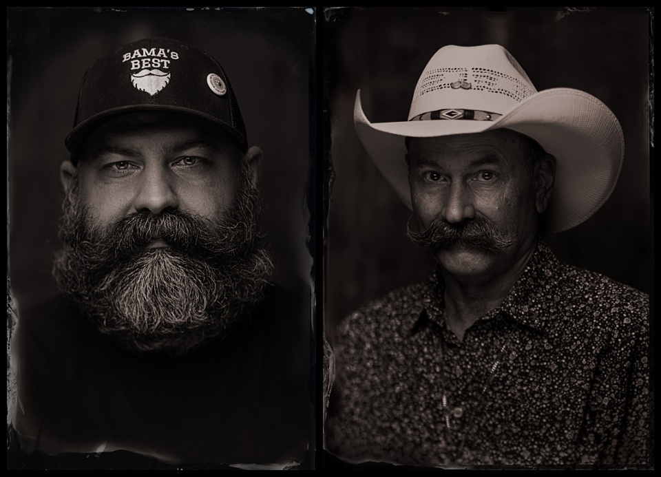tintype of natural mustace and business beard winners