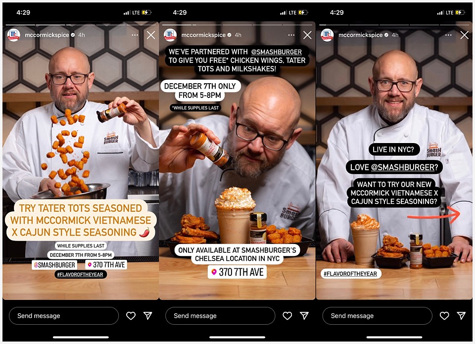 smashburger mccormicks seasoning of the year 2023 vietnamese x canjun style stories and reels social media