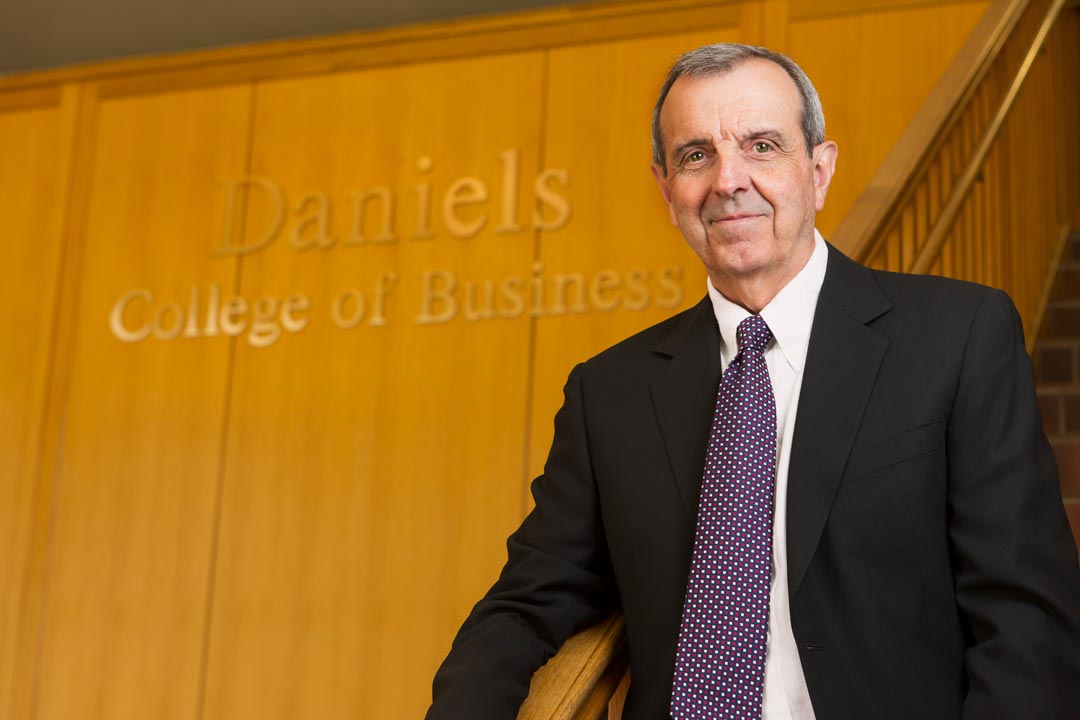 professional headshot of dean of daniels college of business at Denver University
